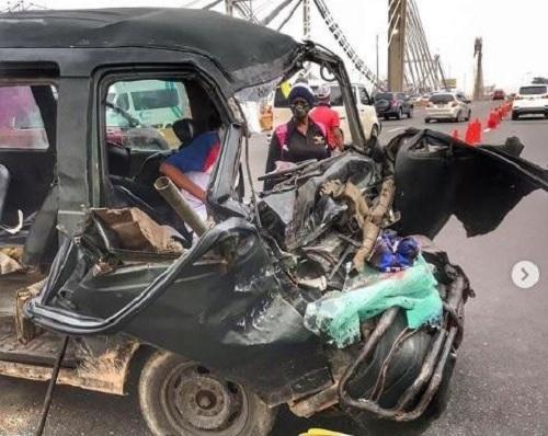 Varios heridos y  tránsito difícil por accidente en el puente Juan Bosch ￼