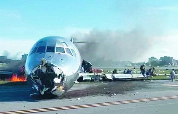 Aerolínea investiga circunstancias del accidente en aeropuerto Miami (video)